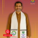 উত্তরীয়-Custom Printed Cotton Scarf/Uttorio